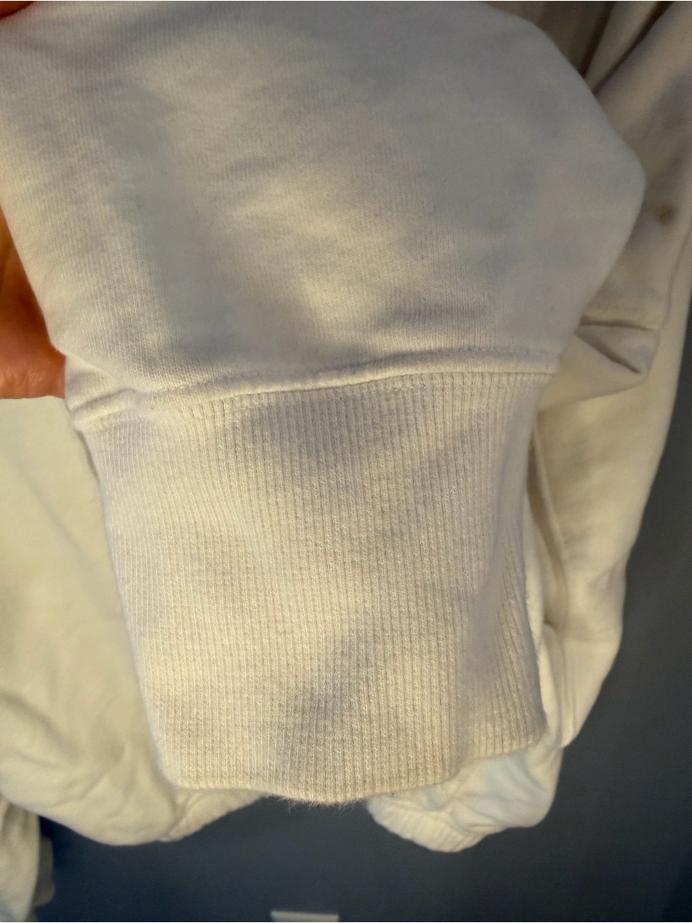 OFFLINE BY AERIE White Cropped Hoodie full zip L - Picture 8 of 9